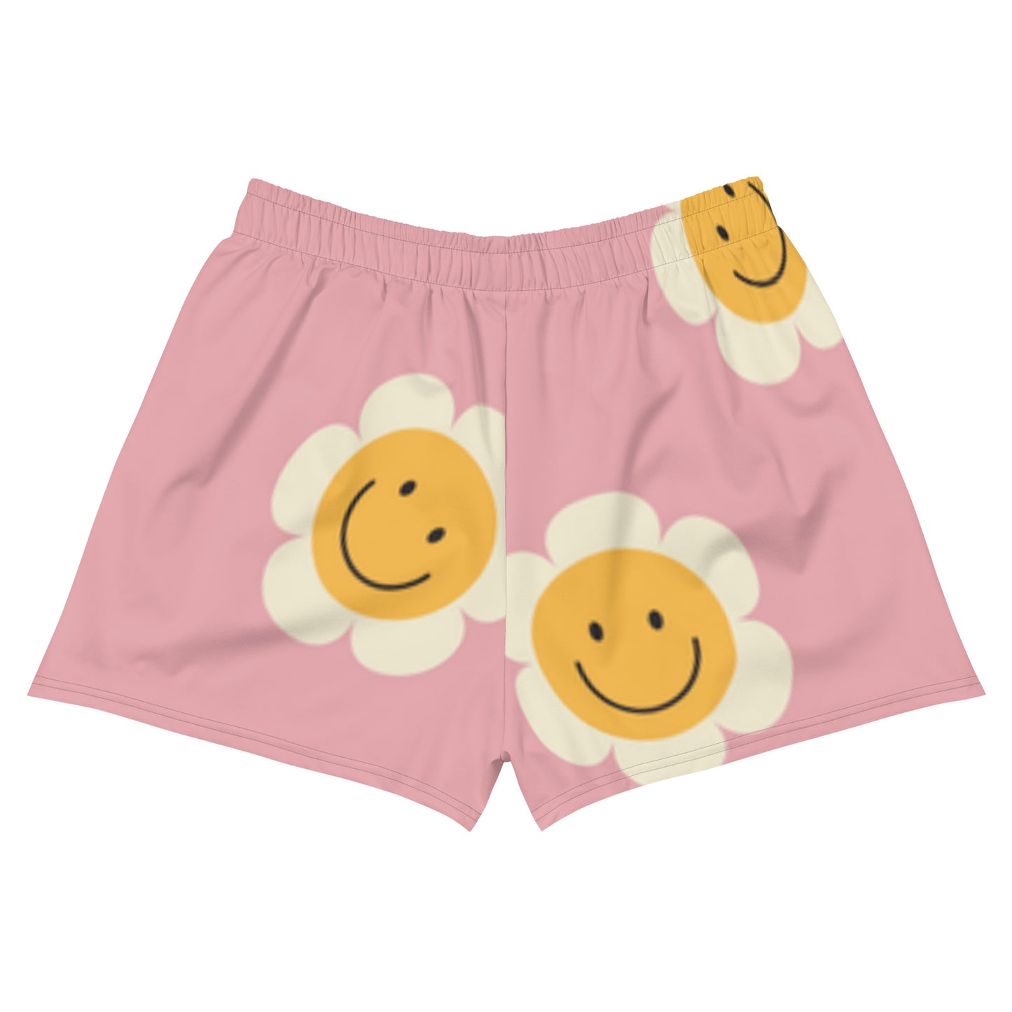 Custom Happy Flower Unisex Athletic Shorts