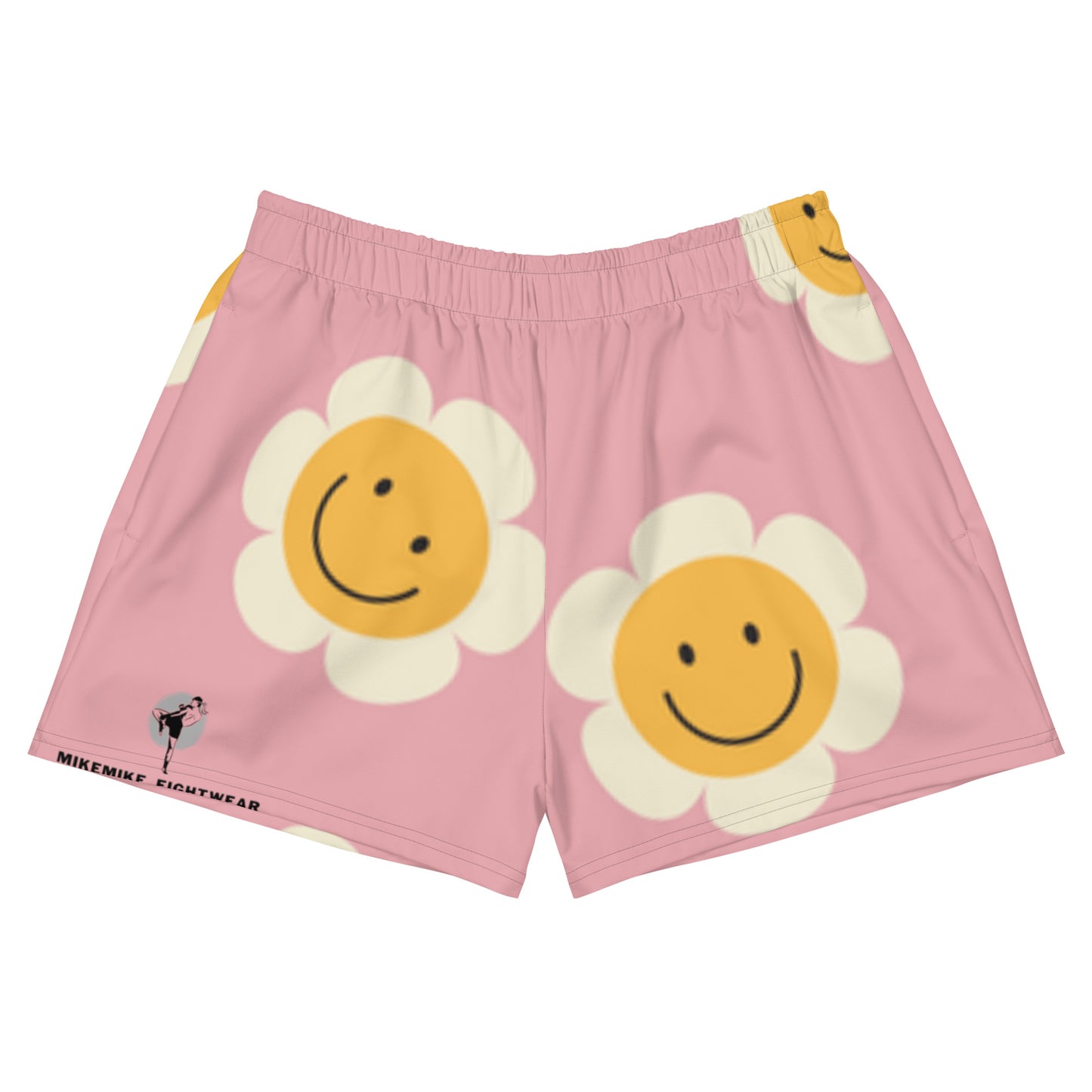 Custom Happy Flower Unisex Athletic Shorts