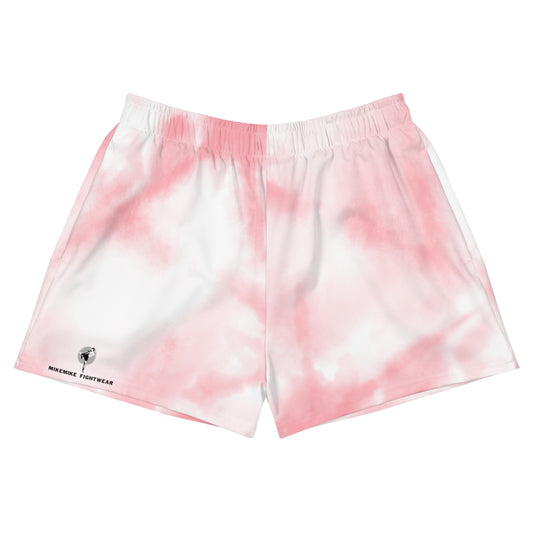 Pink Tie-dye Unisex Athletic Shorts