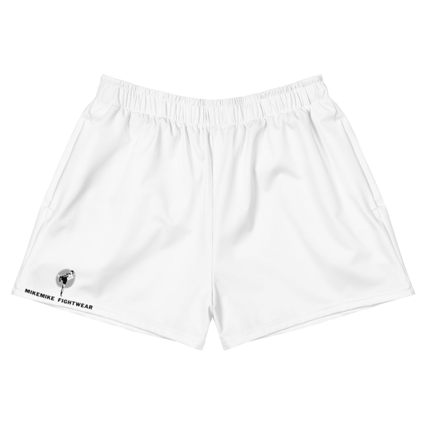 White Unisex Athletic Shorts