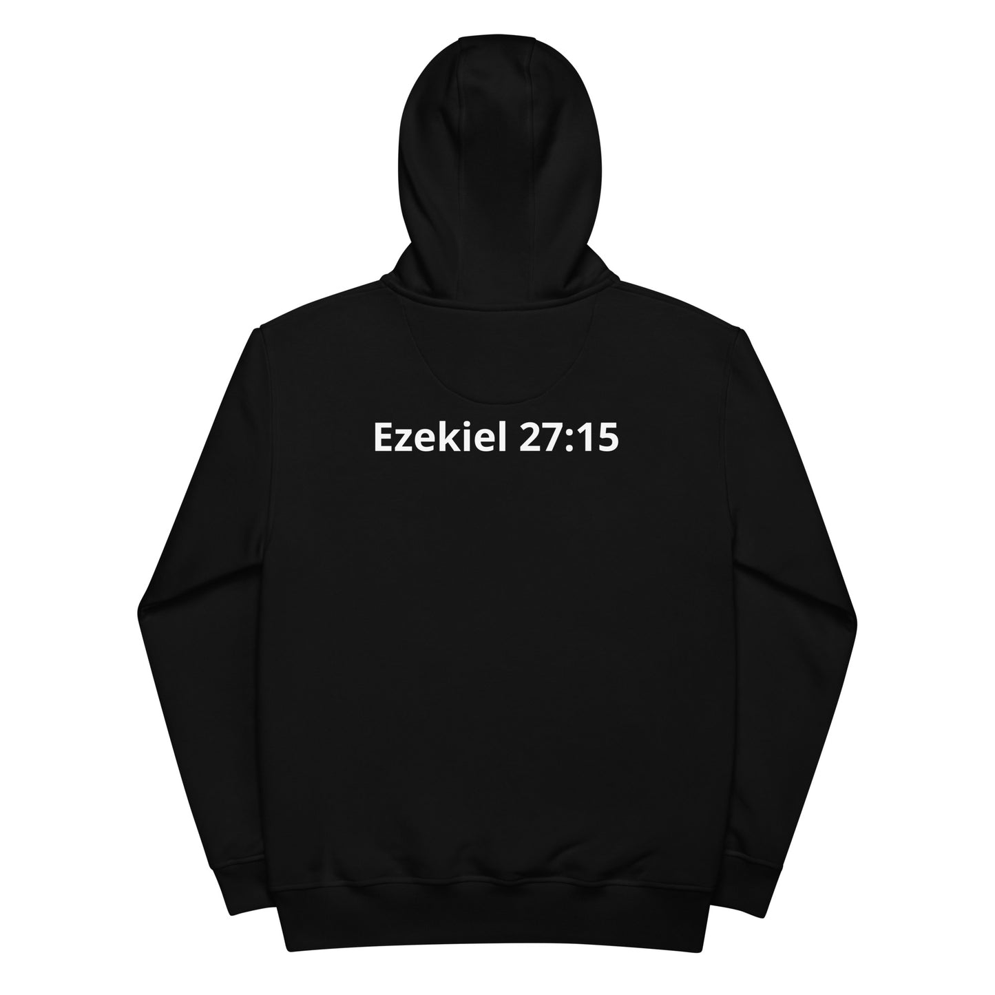 Premium eco black hoodie Ezekiel 25:17