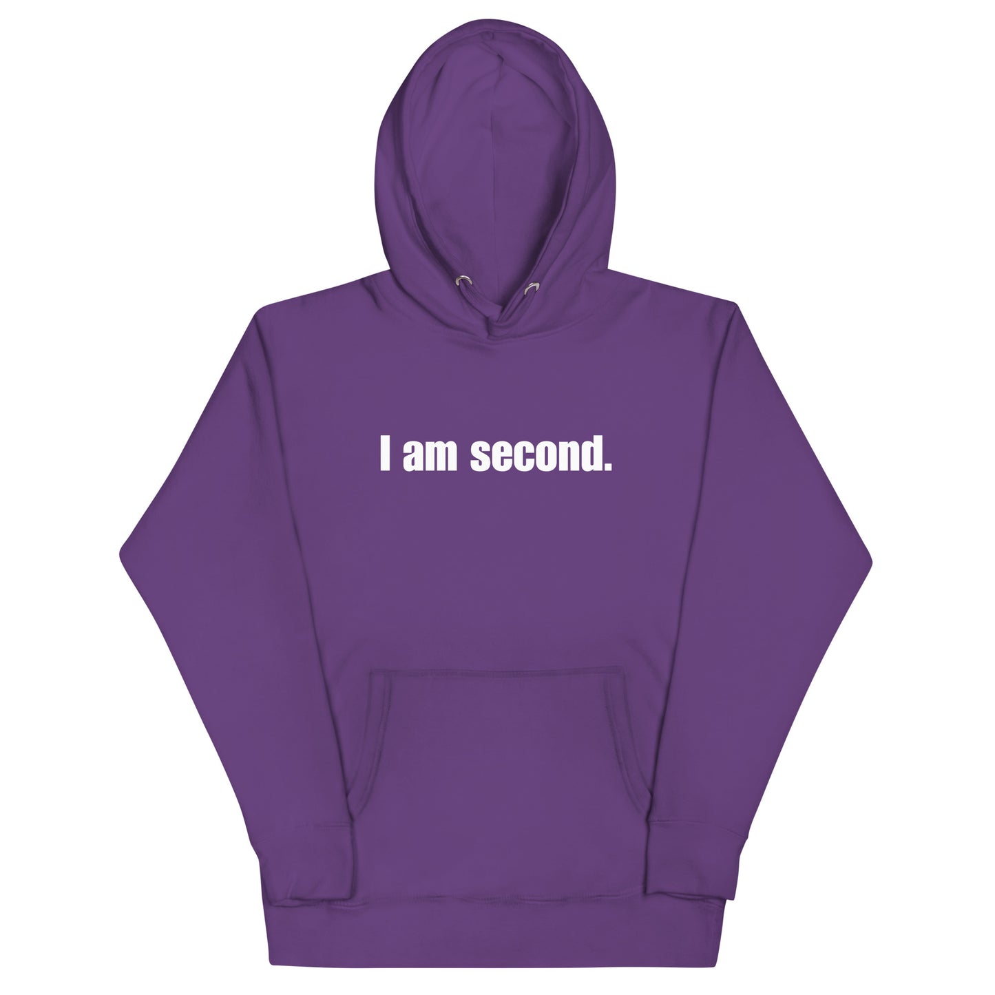 "I am second." Unisex Premium Hoodie